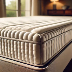 A close-up view of a plush hide-a-bed mattress with premium cushioning for extra comfort.