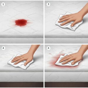 Step-by-step: Gently blotting how do you get blood out of a mattress with a damp cloth.