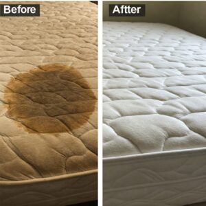 See the difference with our Mattress Cleaning Service for stain removal.