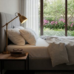 A sweet dreams mattress enhancing a peaceful bedroom environment.
