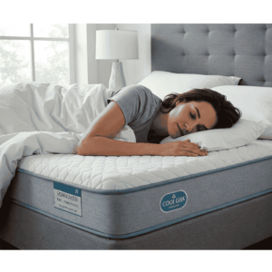  Peaceful sleep on a cool gel mattress, highlighting its comfort.