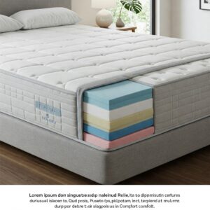 60 x 80 mattress designed for pressure point relief and enhanced comfort.