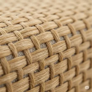 Close-up of the natural bamboo material used in a comfortable mattress protector.