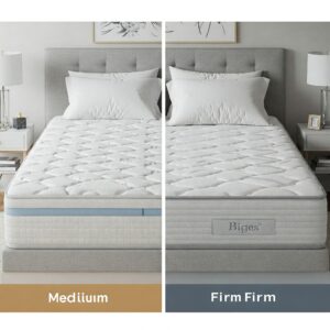 Diagram illustrating how a split california king mattress minimizes motion transfer between sleeping partners.