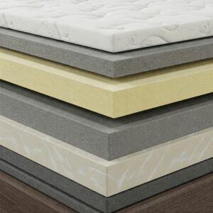 Close-up of comfort layers in a rv king mattress 72x80, ensuring pressure relief.