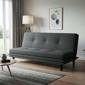 Versatile twin futon mattress easily converts into a comfortable sofa.