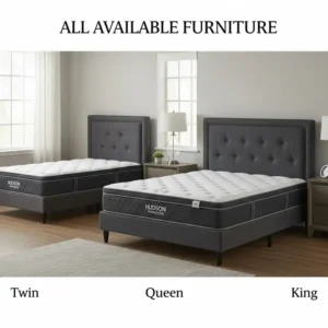 Discover all available Hudson Furniture mattress sizes, from twin to king, to fit your bedroom perfectly.