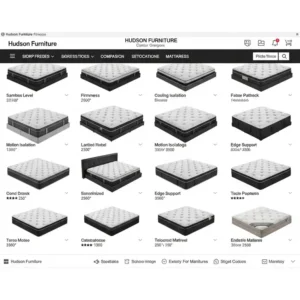 Browse and compare a diverse range of Hudson Furniture mattresses online for convenient home shopping.