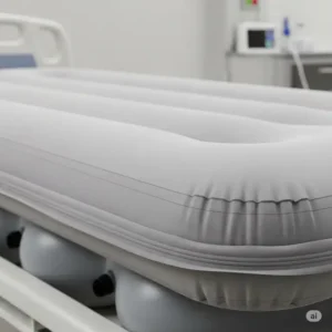 High-quality, durable material of a medical air mattress, ensuring longevity and patient safety.