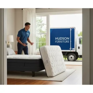 Enjoy easy and convenient Hudson Furniture mattress delivery directly to your home.