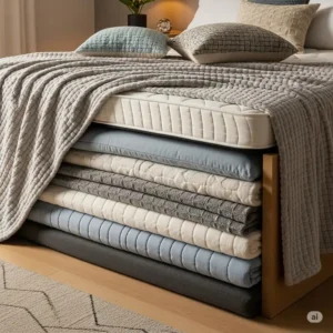 filling gap full mattress on queen frame with pillows