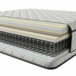  A cross-section view of a 54x75 mattress, revealing the internal coil structure and comfort layers.