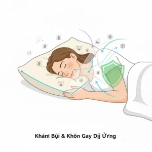 The hypoallergenic nature of the buckwheat hulls for sensitive sleepers. 