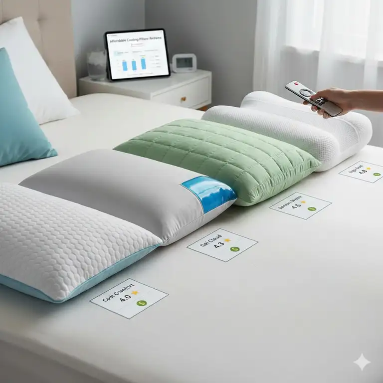 A professional showcase of the best products for affordable cooling pillow reviews.