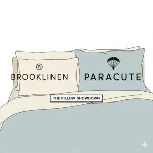 Official brand logos used for the Brooklinen pillow vs Parachute pillow review and head-to-head comparison.