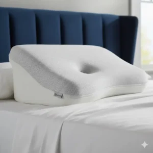 Image showing how to properly clean and care for the cover of the Tempur-Pedic pillow side sleeper.
