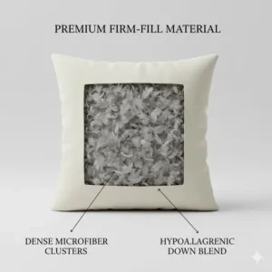 A technical breakdown of the premium fill materials used in couch throw pillow inserts firm and resilient for long-term use.
