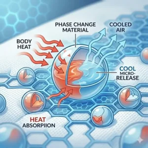 Demonstration of the adjustable loft layers of a cooling pillow for hot sleepers 2026.