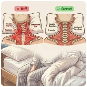 Medical anatomy of cervical muscles illustrating why do i wake up with stiff neck.