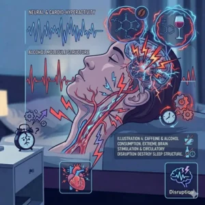 The impact of caffeine and alcohol on deep sleep explaining why do i wake up tired even after 8 hours.