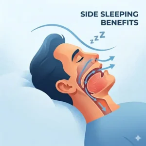 Benefits of side sleeping over supine position to address why do i snore more when sleeping on back.