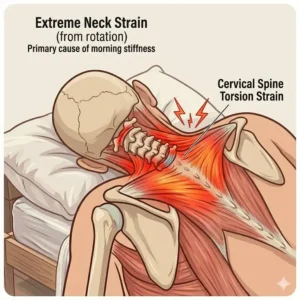 Graphical representation of overnight muscle spasms and why do i wake up with stiff neck.