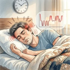 Illustration 6: An alarm clock showing a late hour to illustrate how oversleeping is why do i get headaches after sleeping.